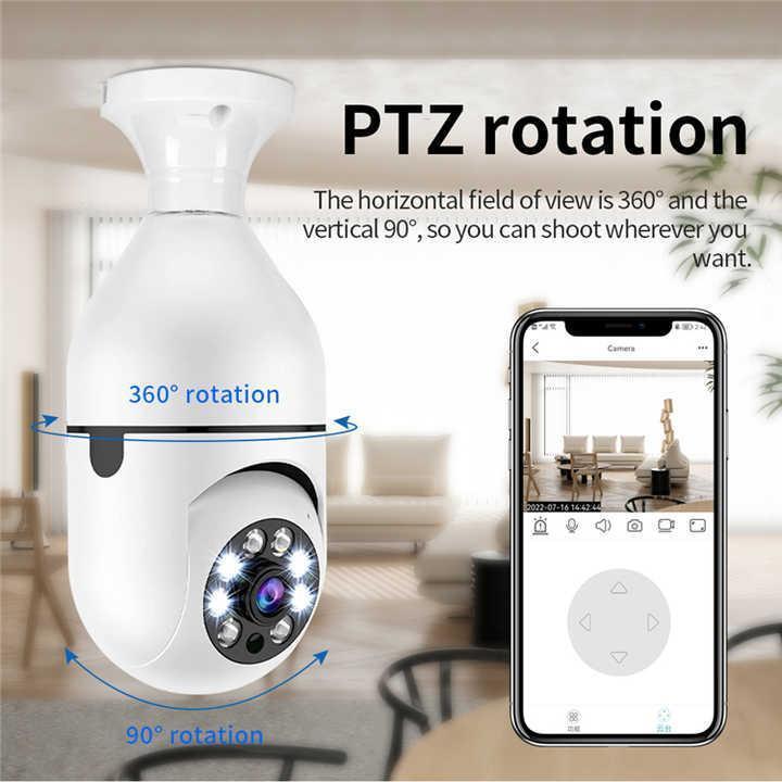 5G Bulb E27 Surveillance Camera 180 degree